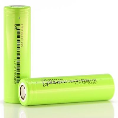 18650 Ogniwo akumulatorowe 2900 mAh 3.7 V NCM EVE Ogniwa litowo-jonowe Jasnozielony Do Ebike