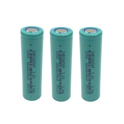 Wysokie napięcie 3,6 V 2600 Mah 18650 Ogniwo akumulatorowe 1000 cykli