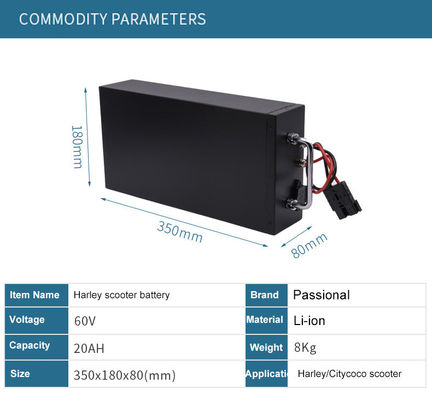 Akumulator NMC Citycoco 60V 20Ah 30Ah Harley Electric Scooter Battery